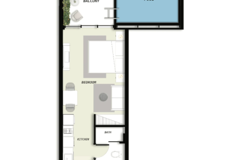 Müüa korter asukohaga Dubai Land, AÜE: 1 toaline Nr 732446 - pilt 4