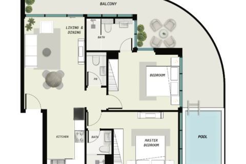 Müüa korter asukohaga Dubai Land, AÜE: 1 toaline Nr 732446 - pilt 6