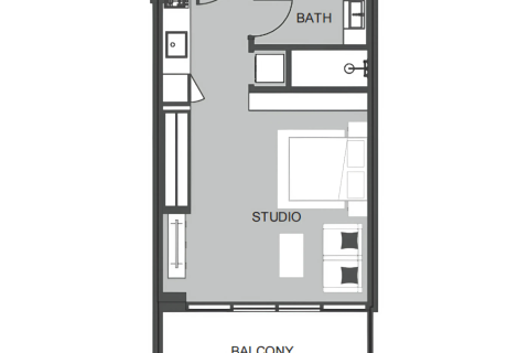 Apartemen di Dubai Land, UEA 1 ruangan, 41 m2 nomor 732449 - foto 13
