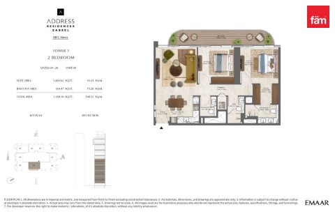 Apartment in Dubai, UAE 2 bedrooms, 108.5 sq.m. № 751970 - photo 10