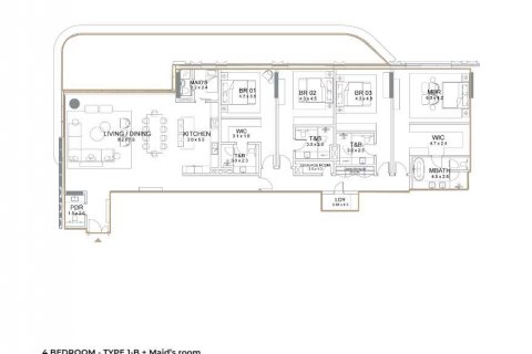 Apartament në SERENIA LIVING në Palm Jumeirah, Dubai, Emiratet e Bashkuara Arabe 4 dhoma gjumi, 396 m2. № 637158 - Foto 4
