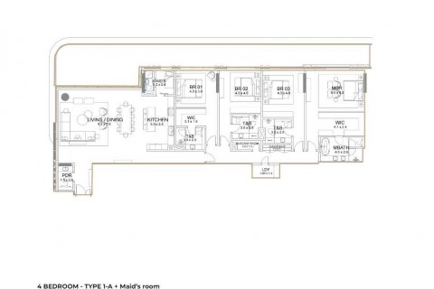 Apartament në SERENIA LIVING në Palm Jumeirah, Dubai, Emiratet e Bashkuara Arabe 4 dhoma gjumi, 414 m2. № 637159 - Foto 3
