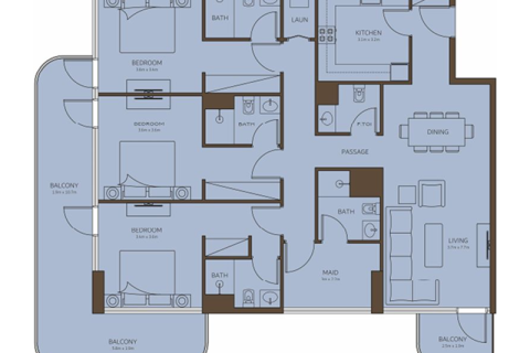 Apartment in Dubai, UAE 1 bedroom, 80 sq.m. № 690167 - photo 7