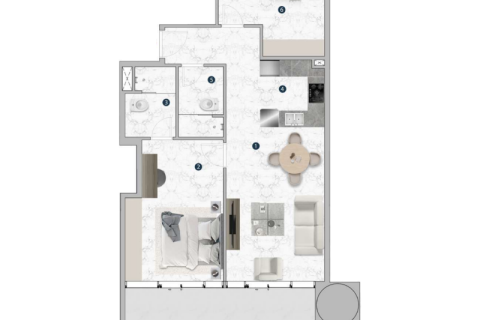 Купить квартиру в Дубай Марина, ОАЭ 1 комната, 61м2, № 690163 - фото 11