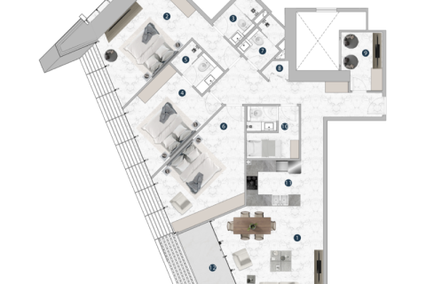 Купить квартиру в Дубай Марина, ОАЭ 1 комната, 61м2, № 690163 - фото 7