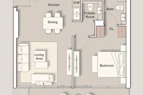 شقة للبيع في Al Jaddaf، دبي، الإمارات العربية المتحدة ، رقم 690165 - صورة 8