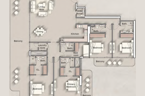 شقة للبيع في Al Jaddaf، دبي، الإمارات العربية المتحدة ، رقم 690165 - صورة 10