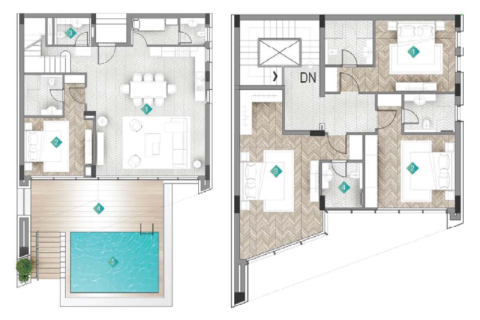 Apartman u Al Marjan Island, Ras Al Khaimah, UAE 1 soba, 47 m2 Br. 690161 - fotografija 11