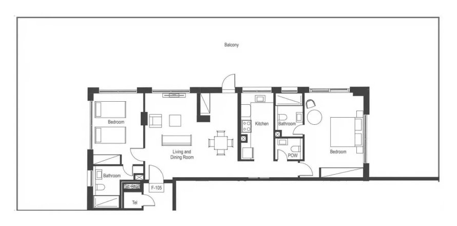 Dzīvoklis Whitestone Residences Al Satwa, Dubaijā, AAE 2 istabas, 270.38 m2 Nr. 700327