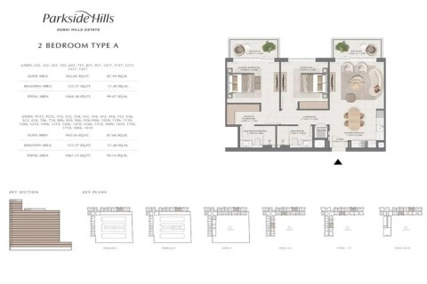 Apartament de vânzare în Dubai Hills Estate, Dubai, EAU 2 dormitoare, 100 mp.  №763287 - poză 10