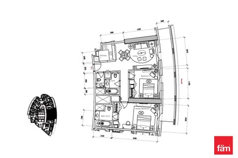 Apartman u gradu Business Bay, Dubai, UAE 2 spavaće sobe, 130.7 m2 Br. 659317 - Slika 24