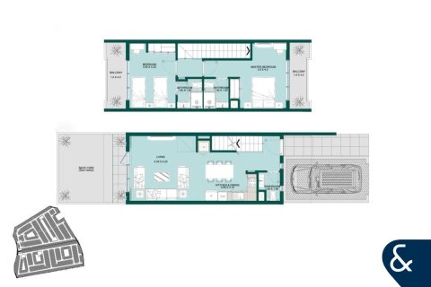 Vila di Dubai Land, UAE 2 bilik tidur, 88 meter persegi № 671142 - foto 10