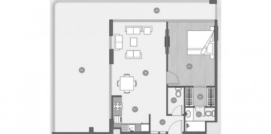 Apartament w International City, Dubai, ZEA 1 sypialnia, 118.82 mkw. nr 639273