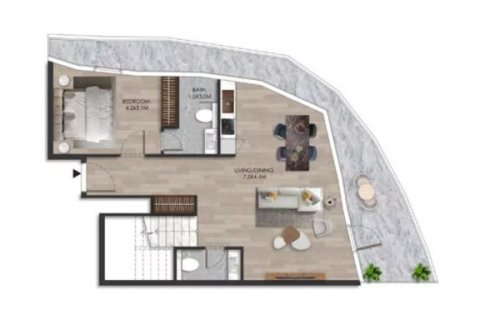 Apartment in THE BEACH HOUSE in Al Marjan Island, Ras Al Khaimah, UAE 1 room, 47 sq.m. № 704988 - photo 14