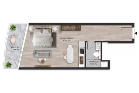 Apartment in THE BEACH HOUSE in Al Marjan Island, Ras Al Khaimah, UAE 1 room, 47 sq.m. № 704988 - photo 10