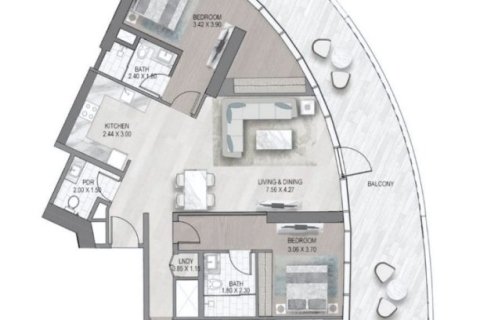 Penthouse in ALTITUDE DE GRISOGONO in Business Bay, Dubai, UAE 1 room, 41 sq.m. № 704985 - photo 11