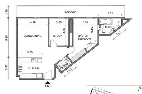 Apartman u Dubai, UAE 1 spavaća soba, 109.6 m2 Br. 715068 - fotografija 12