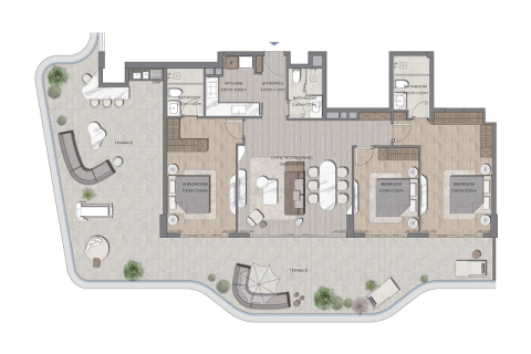 Купить квартиру в Дубай, ОАЭ 1 спальня, 80м2, № 690099 - фото 6