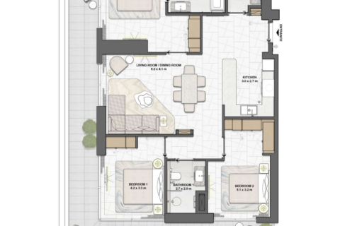 Dzīvoklis Maritime City, Dubaijā, AAE 1 istaba, 71 m2 Nr. 690096 - attēls 6