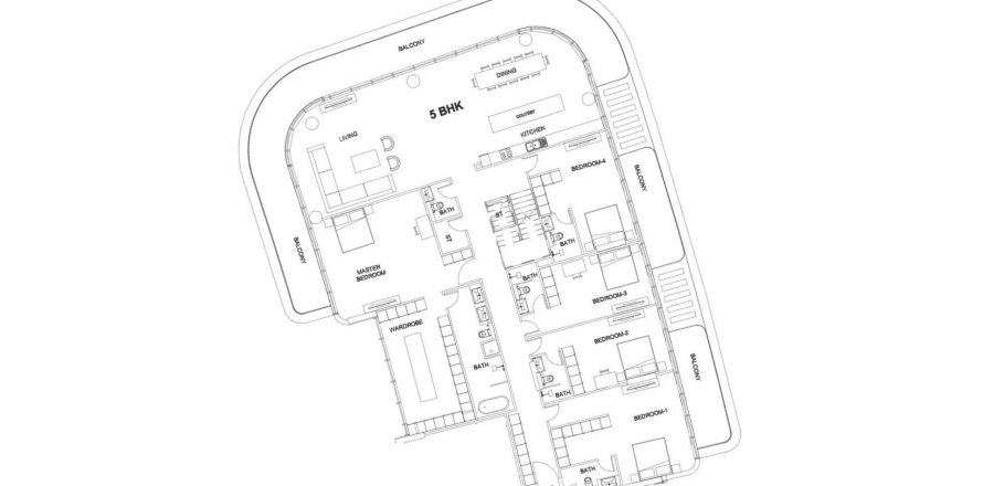 Ático en Dubai, EAU 5 dormitorios, 845.36 m² № 709105