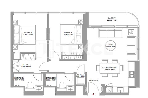 Lägenhet till försäljning i Umm Al Quwain, UAE 1 sovrum, 46 kvm Nr. 661926 - fotografi 22