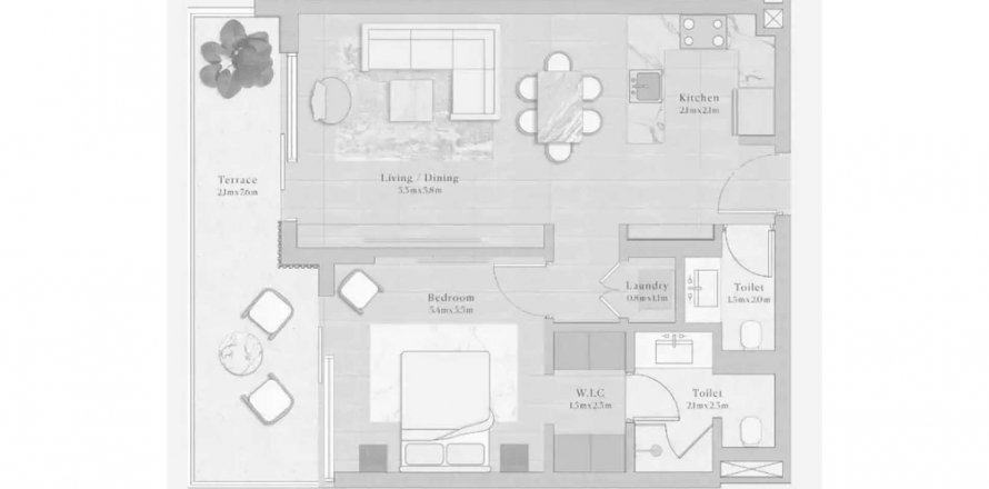 Apartment in Emerge Residences in Nadd Al Sheba, Dubai, UAE 1 bedroom, 71.72 sq.m. № 637873
