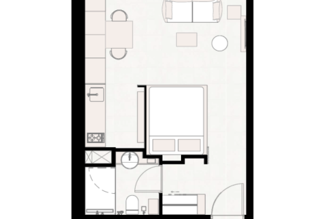 Byt v Business Bay, Dubai, SAE 1 pokoj, 37 m² Č.: 732617 - fotografie 3