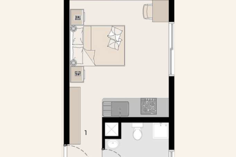 Apartament në Dubai South (Dubai World Central), Emiratet e Bashkuara Arabe 1 dhomë gjumi № 732619 - Foto 5