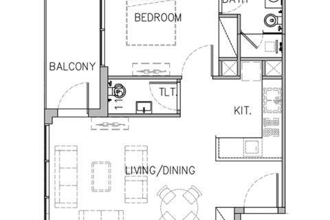 Apartment til salg i Dubai, UAE 1 værelse, 30 kvm № 732618 - foto 7