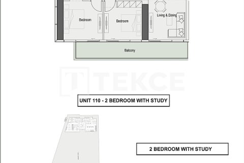 Apartament de vânzare în Dubai, EAU 1 dormitor, 79 mp.  №652483 - poză 16