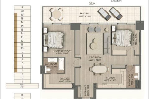 Mina Al Arab, Ras Al Khaimah, संयुक्त अरब अमीरात में अपार्टमेंट, 2 बेडरूम, 134 वर्ग मीटर, संख्या 663392 - फ़ोटो 11