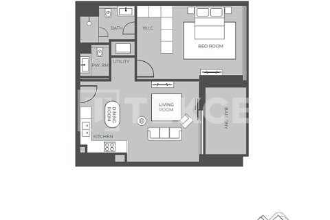 Dubai、UAE にあるマンション販売中 1ベッドルーム、67 m2、No668995 - 写真 26