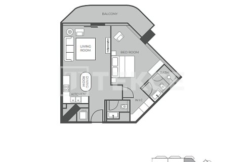 Dubai、UAE にあるマンション販売中 1ベッドルーム、67 m2、No668995 - 写真 25