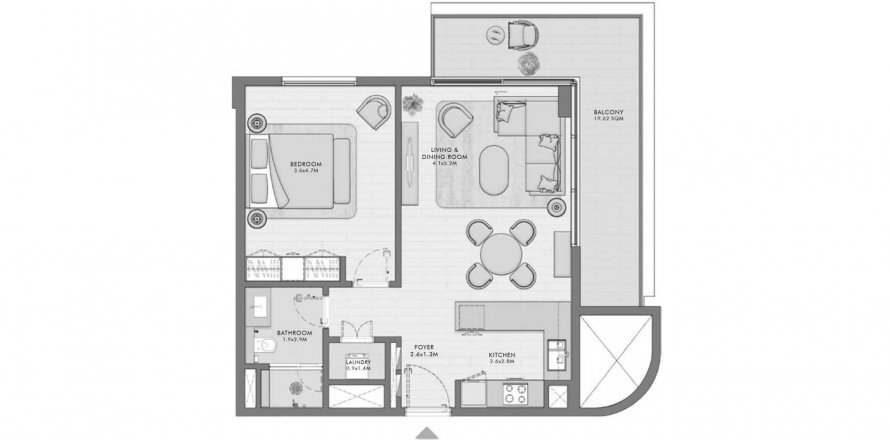 Apartment in Elara in Umm Suqeim, Dubai, UAE 1 bedroom, 79.11 sq.m. № 630706