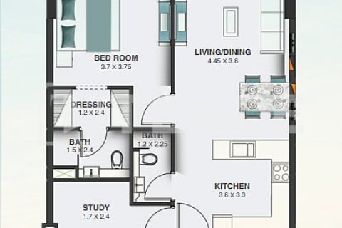 Appartement te koop in Dubai Land, Dubai, VAE 2 slaapkamers, 123 vr.m., nr 696595 - foto 12