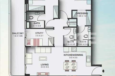 Appartement te koop in Dubai Land, Dubai, VAE 2 slaapkamers, 123 vr.m., nr 696595 - foto 13