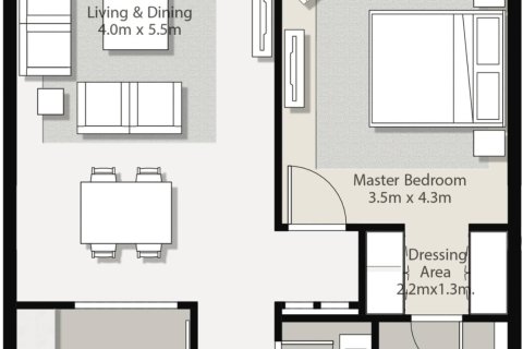 Lakás itt: Aljada, Sharjah, EAE, 33 m², azonosító: 728541 - fénykép 6