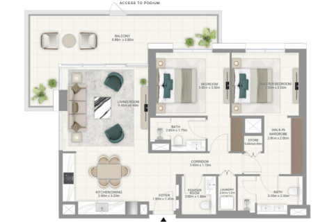 Lakás itt: Dubai Hills Estate, EAE, 1 hálószoba, 69 m², azonosító: 689802 - fénykép 5