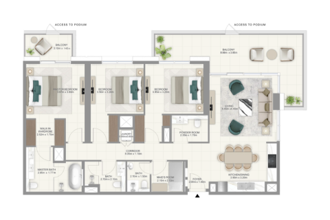 Lakás itt: Dubai Hills Estate, EAE, 1 hálószoba, 69 m², azonosító: 689802 - fénykép 6