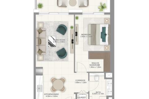 Lakás itt: Dubai Hills Estate, EAE, 1 hálószoba, 69 m², azonosító: 689802 - fénykép 4