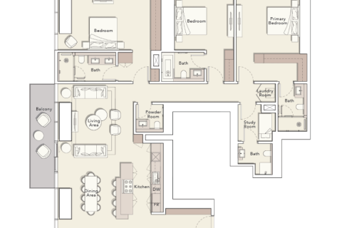 Apartment in Business Bay, Dubai, UAE 1 room, 46 sq.m. № 690236 - photo 10