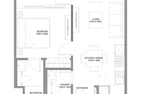 Apartamento para venda em Umm Al Quwain, EAU 1 quarto, 48 m2 № 690239 - foto 6