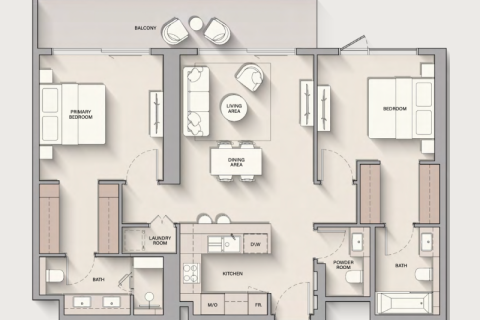 Apartment til salg i Dubai Silicon Oasis, Dubai, UAE 1 værelse, 39 kvm № 690234 - foto 5