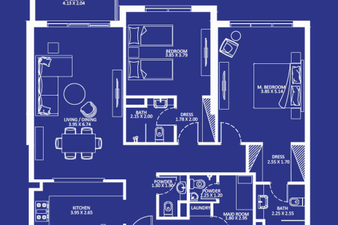 Appartement te koop in Jumeirah Village Circle, Dubai, VAE 1 kamer, 35 vr.m., nr 690235 - foto 11