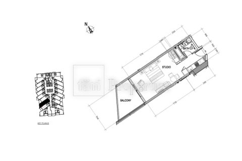 Byt v Business Bay, Dubai, SAE 45.4 m² Č.: 708001 - fotografie 26