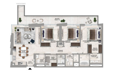 Lakás itt: Dubai Hills Estate, EAE, 1 hálószoba, 70 m², azonosító: 689766 - fénykép 6