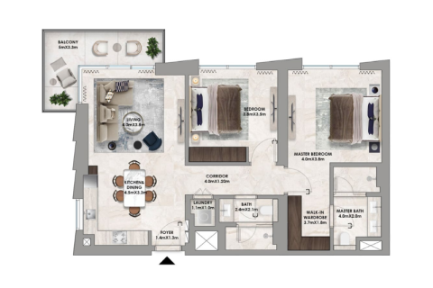 Lakás itt: Dubai Hills Estate, EAE, 1 hálószoba, 70 m², azonosító: 689766 - fénykép 5
