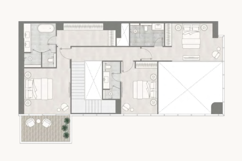 Al Jaddaf, Dubai, संयुक्त अरब अमीरात में अपार्टमेंट, 1 बेडरूम, 74 वर्ग मीटर, संख्या 689767 - फ़ोटो 8
