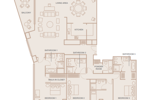 Apartment sa Al Maryah Island, Abu Dhabi, UAE 1 silid-tulugan, 59 sq.m. № 689769 - larawan 7