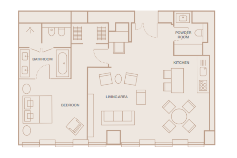 Apartment sa Al Maryah Island, Abu Dhabi, UAE 1 silid-tulugan, 59 sq.m. № 689769 - larawan 5